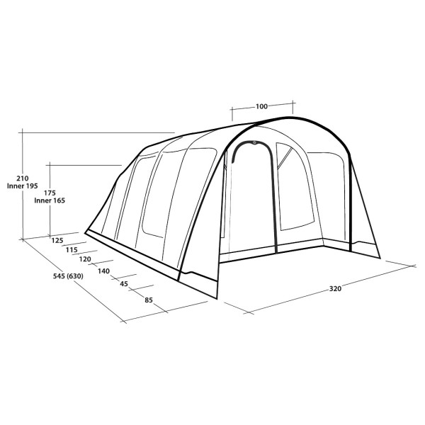 Outwell - Colorado 5 Air - 4-persoonstent