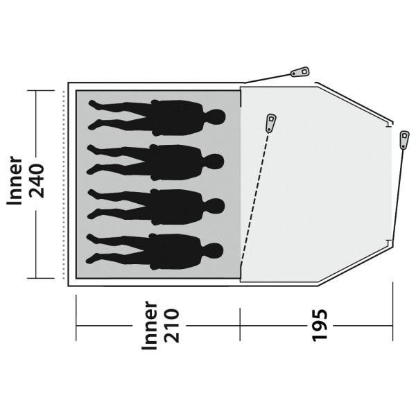Outwell - Earth 4 Plus - 4-person tent