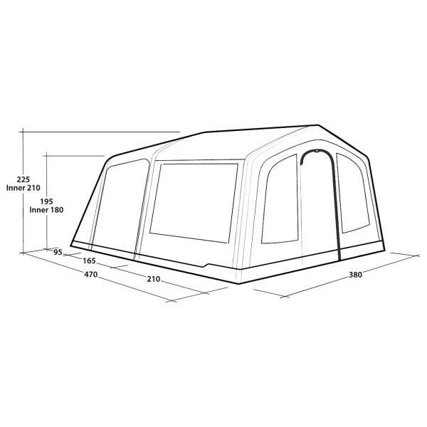 Outwell - Michigan 4 Air - 4-mannatält
