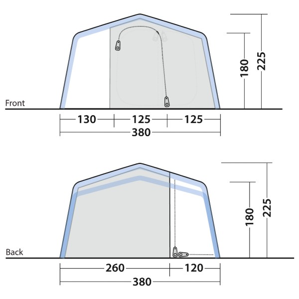 Outwell - Michigan 4 Air - 4-mannatält