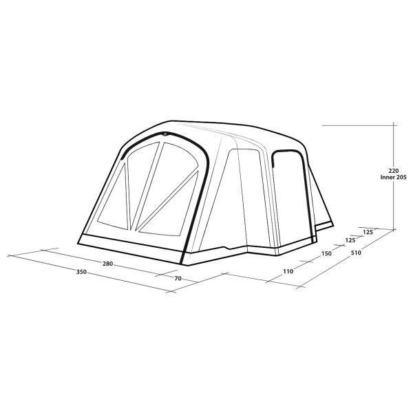 Outwell - Montana 4 Air - 4-person tent