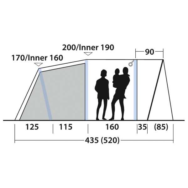 Outwell - Monterey 4 Air - 4-Personen Zelt