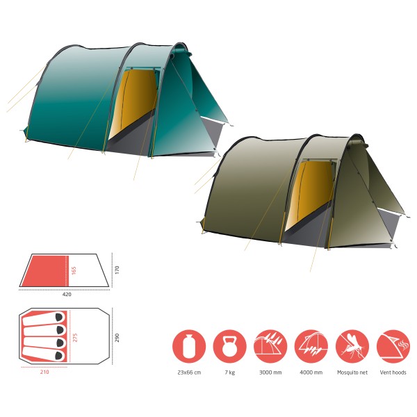 Grand Canyon - Robson 4 - Tenda a 4 posti