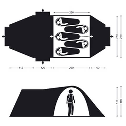 Salewa - Grand Corona V - Grupptält