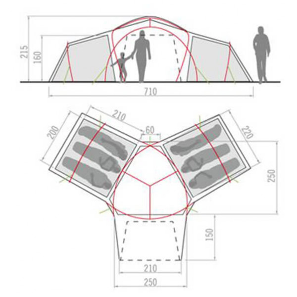 Vaude - Badawi Long - Tienda para grupos