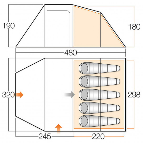 Vango - Omega 500XL - Group tent
