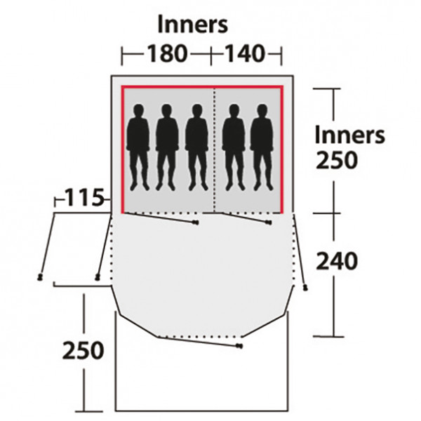 Outwell - Tomcat 5SA - Gruppenzelt