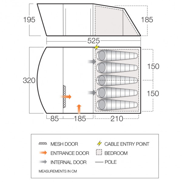 Vango - Farley TC 500 - Tienda para grupos