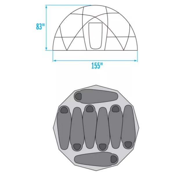 the north face tent 2 meter dome