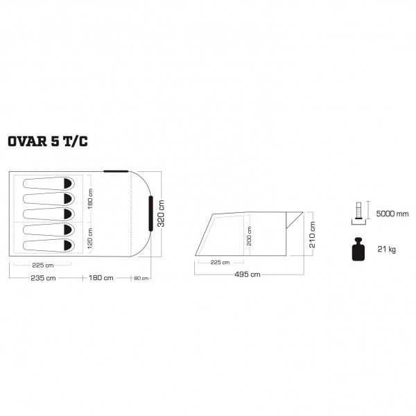 Ocampo - Ovar 5 T/C - Grupptält