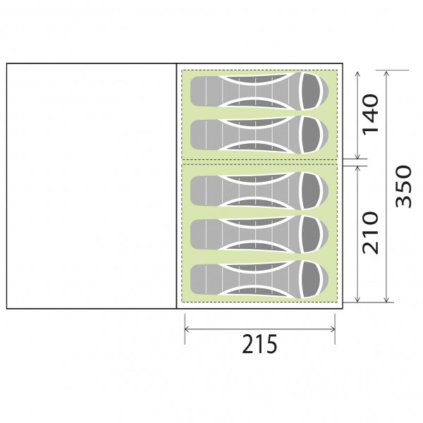 Brunner - Paraiso 5 A.I.R.TECH - Tende di gruppo