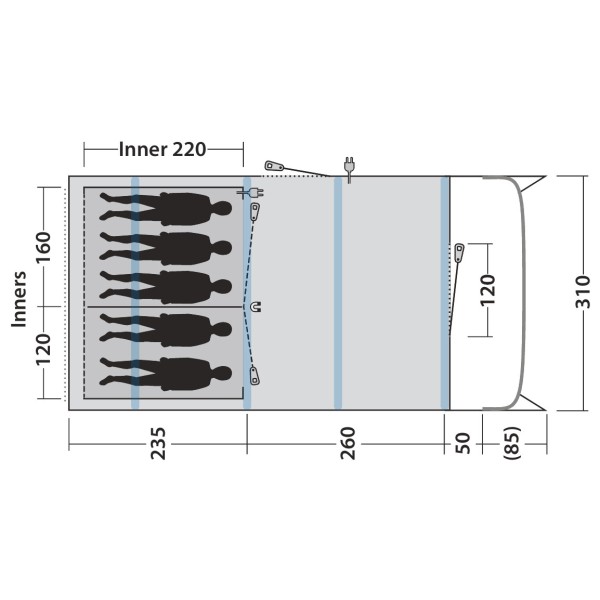 Outwell - Moonhill 5 Air - Group tent