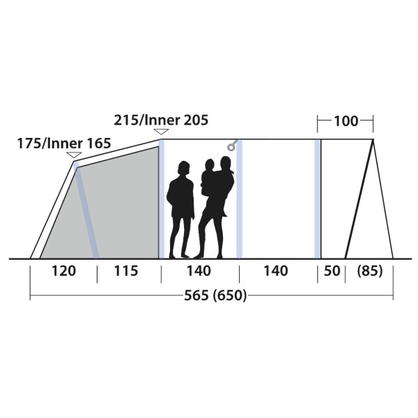 Outwell - Moonhill 6 Air - Gruppenzelt
