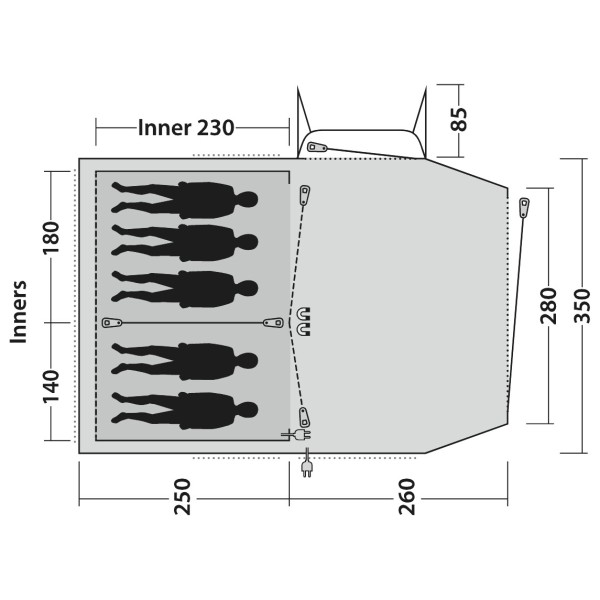 Outwell - Nevada 5 - Gruppenzelt