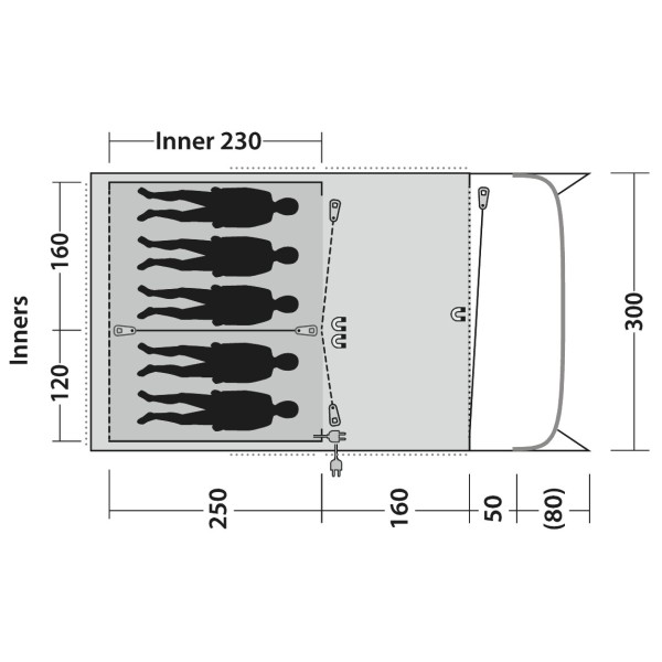 Outwell - Utah 5 - Grupptält