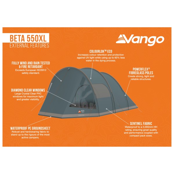 Vango - Beta 550XL - Tende di gruppo