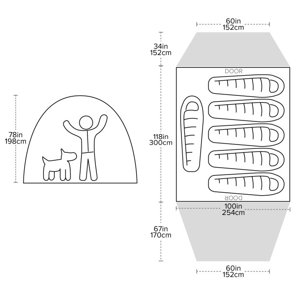 Big Agnes - Bunk House 6 - Gruppetelt