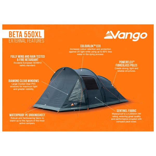 Vango - Beta 550XL - Gruppenzelt