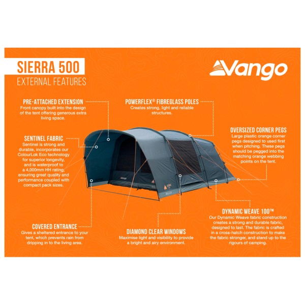 Vango - Sierra 500 - Grupptält