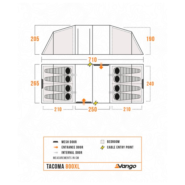 Vango - Tacoma 800XL Package - Grupptält