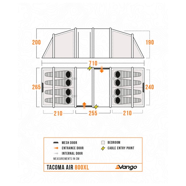 Vango - Tacoma Air 800XL Package - Grupptält
