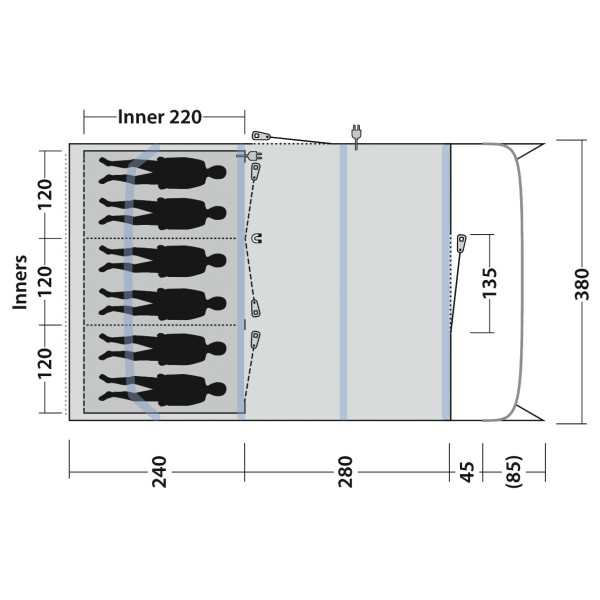 Outwell - Colorado 6 Air - Grupptält