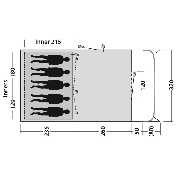 Outwell - Denver 5 - Group tent