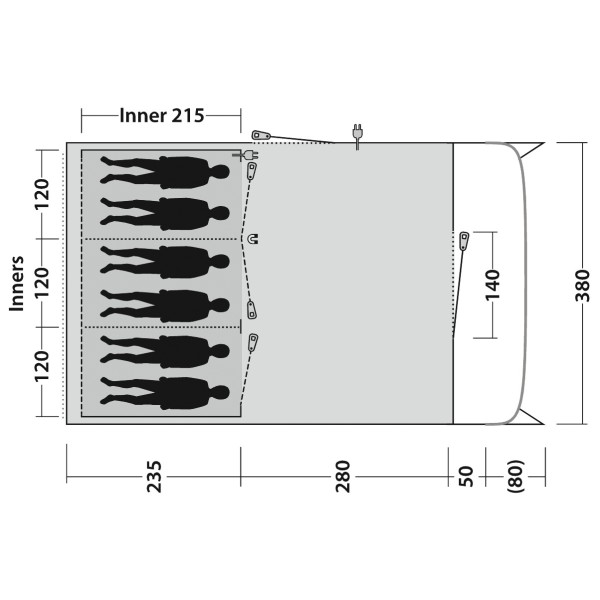 Outwell - Denver 6 - Grupptält