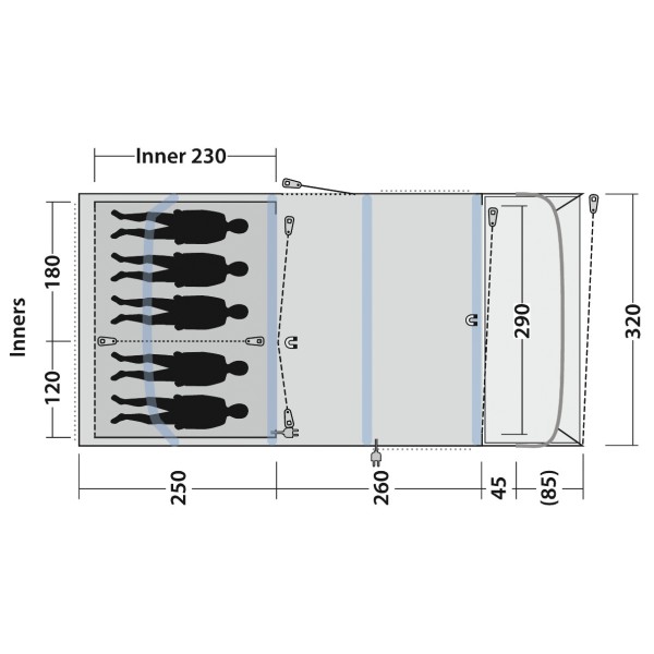 Outwell - Florida 5 Air - Grupptält