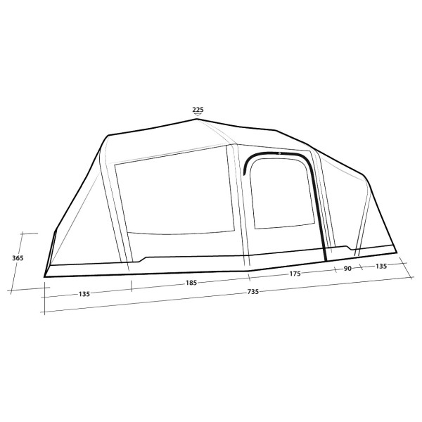 Outwell - Hartford 6 Air - Tienda para grupos