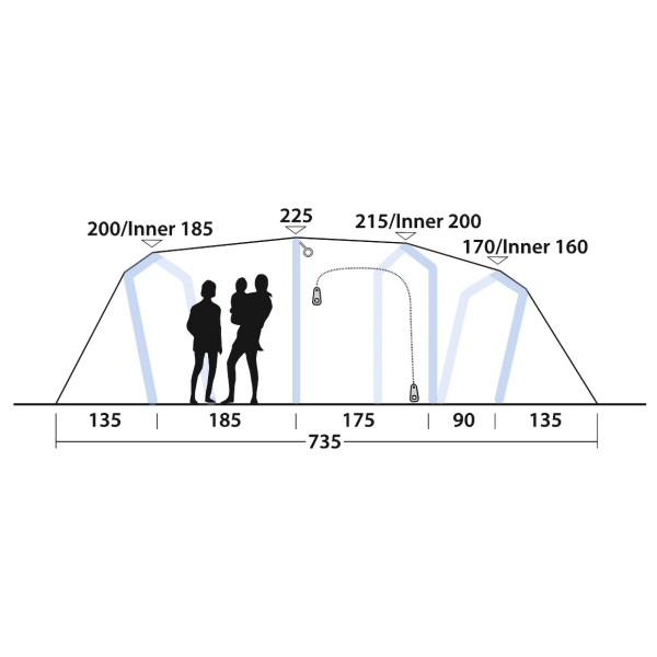 Outwell - Hartford 6 Air - Tienda para grupos