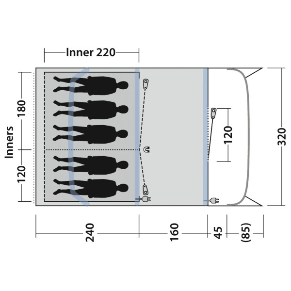 Outwell - Monterey 5 Air - Group tent