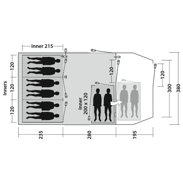Outwell - Phoenix 6+2 - Groepstent