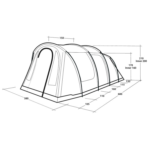 Outwell - Rockwell 6 - Tienda para grupos