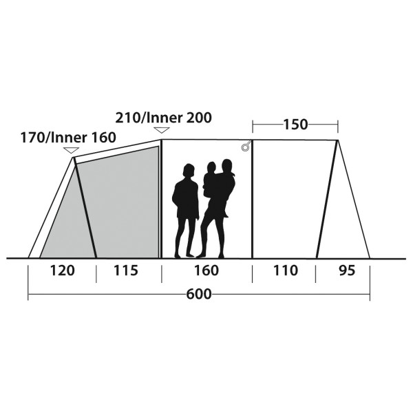 Outwell - Rockwell 6 - Tienda para grupos