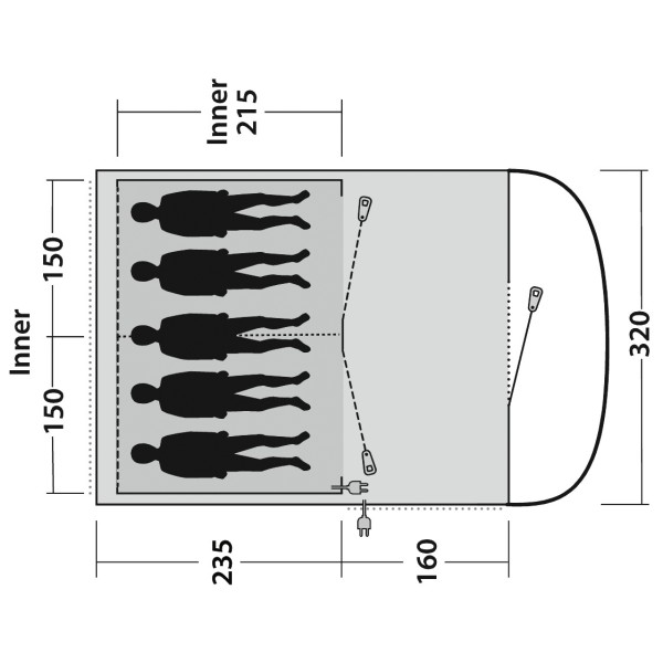 Outwell - Sky 5 - Grupptält