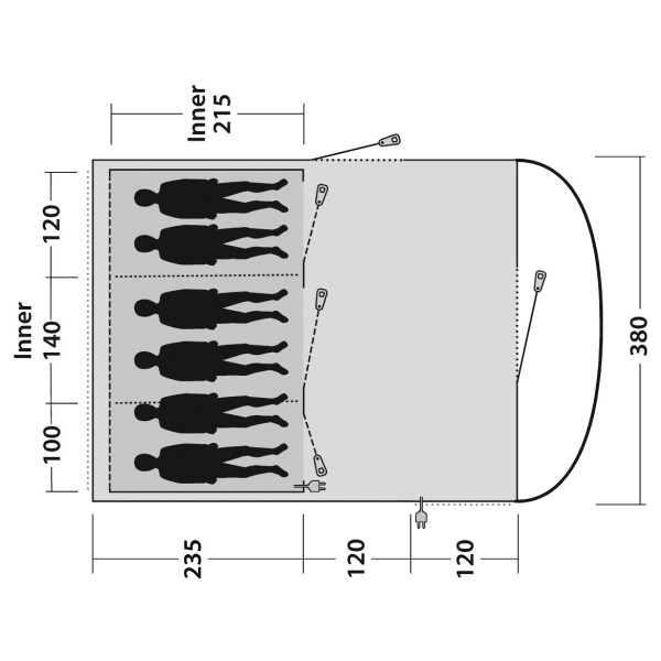 Outwell - Sky 6 - Tende di gruppo