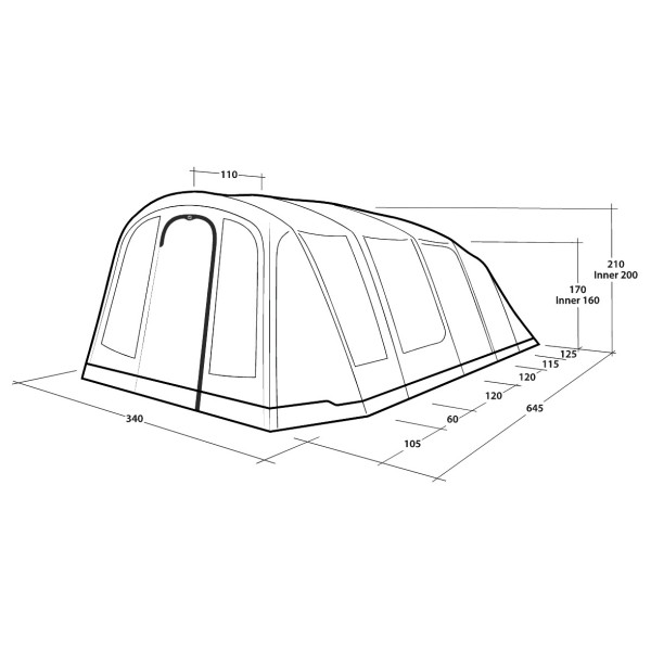 Outwell - Tennessee 5 Air - Grupptält