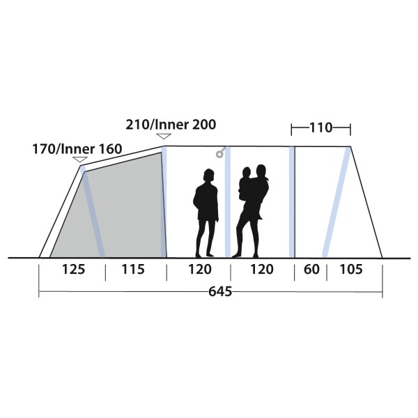 Outwell - Tennessee 5 Air - Grupptält