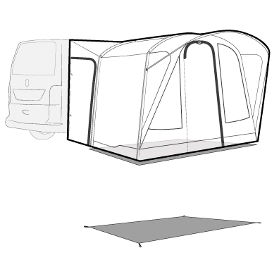 Outwell - Footprint Fresno - Teltta-alusta