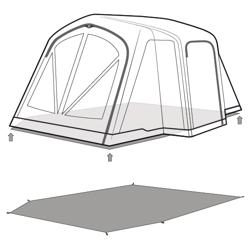 Outwell - Footprint Montana 4 Air - Tältunderlag