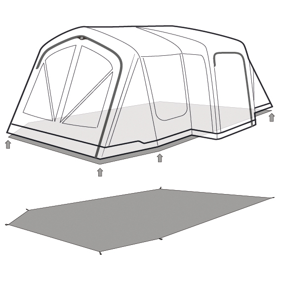 Outwell - Footprint Montana 6 Air - Grondzeil