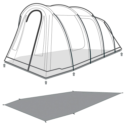 Outwell - Footprint Rockwell 4 - Suelo para tienda de campaña