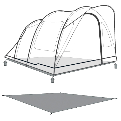 Outwell - Footprint Sky 5 - Tältunderlag