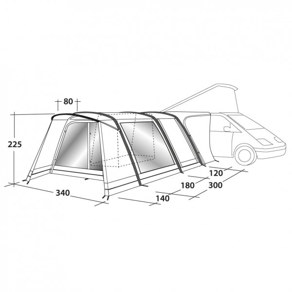 Outwell - Scenic Road 300SA - Motorhome awning