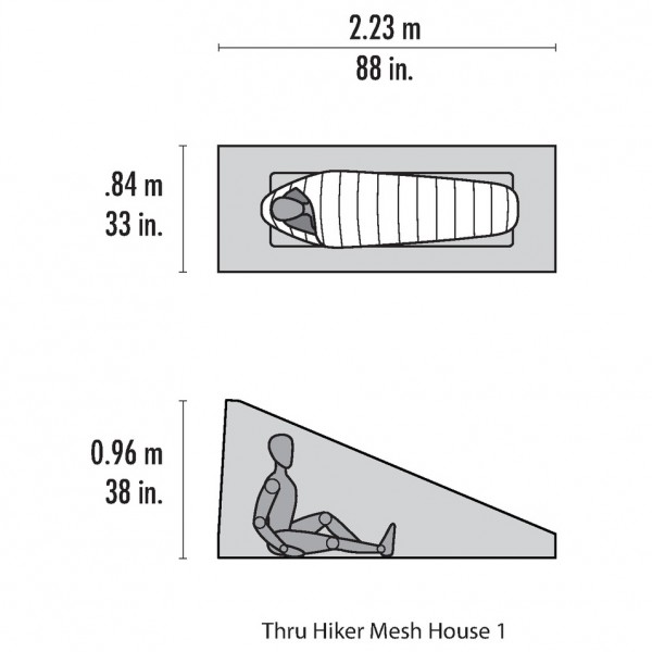 MSR - Thru-Hiker Mesh House 1 - Mosquito net