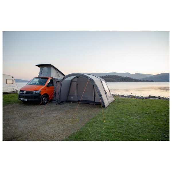 Auvent Camping-car Vango Cove Air TC Low - Coton Technique, Gonflable, 310x320 Cm, Gris, Neuf Avec Accessoires