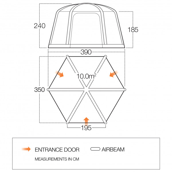 Vango - AirHub Hex - Pikkubussien etuteltat