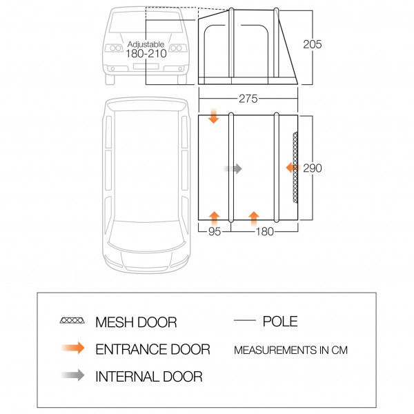 Vango - Faros II Air Low - Busvoortent