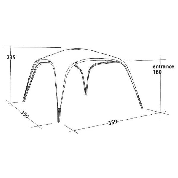 Outwell - Event Lounge L Side Wall with Zipper Set - Pavilion